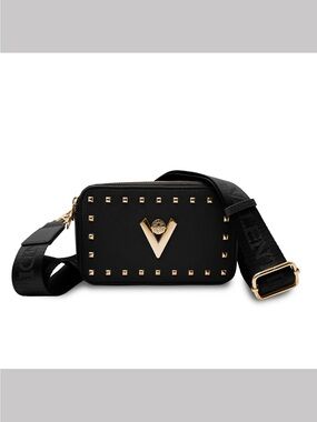 Valentino Orlandi Black Camera Bag Crossbody